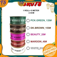 Satin riben/ riben bunga/ flower bouquet/ doorgift/ gift/ birthday/ surprise bouquet/ riben murah/de