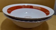 早期大同紅四方印福壽 湯碗 小碗公-直徑20.5公分- 2碗合售