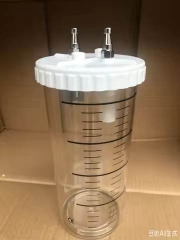 2000ml 2L plastic buffer bottle vacuum pump using buffer liquid transparent negative pressure bottle