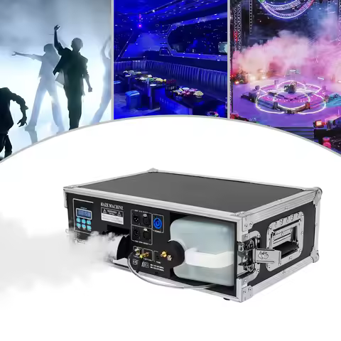 1500W Stage Mist Haze Machine Fog Machine DJ Stage Effect Hazer, Portable Smoke Fog Machine Intellig