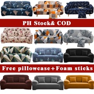 Elastic Sofa Cover L Shape Available Stretchable Cover Slipcover Free Pillowcase