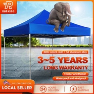 10 x 10 Ft Night Market Canopy White Rod Portable Canopy Tent Full Set Kanopi Penuh Khemah Rangka Be