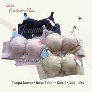 Elena Bra Exclusive Rare Series E 85035 Cup A Thick Foam - 34A-40A - Bra Hook 4 Small Cup Wire Free 