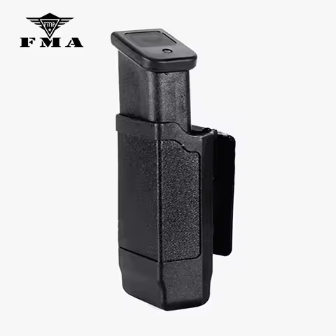FMA Tactical Single Pistol Magazine Pouch Clip, 9mm to 45 Caliber, Airsoft Hunting Accessories, M9, 