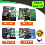 A2 Black HDPE Garbage Bag / Plastik Beg / 塑料袋 [495g± / 479g± / 304g± / 211g± / 210g±]