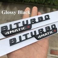ABS Turbo 4matic Emblem Logo Car Fender Badge For Mercedes AMG W117 W212 W213 W202 W211 W176 W210 W2