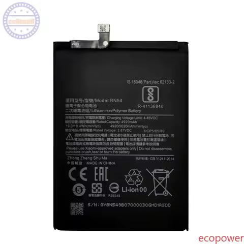 Battery BN46 BN4J BN53 BN54 BN4A BN55 BN59 BN62 BN5A For Xiaomi Redmi 7 9T 10X POCO M3 Note 7 8 8T 9