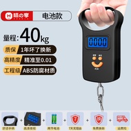 味之享高精度迷你手提电子秤50kg便携式家用快递称小秤弹簧小型挂钩买菜 【爆款推荐】大提环+电池