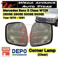 Corner Turn Signal Lamp for Mercedes Benz S-Class W126 280SE 300SE 500SE 1979–1991 | Clear Indicator