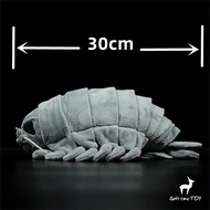 Khổng lồ isopod đồ chơi nhồi bông độ trung thực cao Anime dễ thương plushie biển Chí động vật mô phỏ