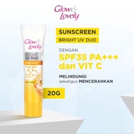 Fair and lovely Bright Uv Duo SpF 35 Sunscreen 20 grams/fair & lovely sunscreen vit c (6pcs)