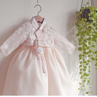 （BJYX) Girls Traditional Korean Hanbok Dress Children Stage Ancient Nation Dance Wear Kids Folk Danc