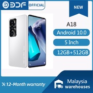 2023 BDF  5inch   Andiord 10  Flash Edition 5G Mobile Phone  earphone for gift A18 12GB+512GB FHD+ 120Hz  Dimensity Deca Core Cellphone 5000mAh Smartphones 24MP+48MP