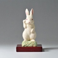 佛系卯咪 招财兔 木雕2302