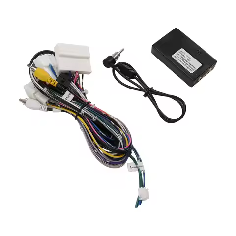 A87Q Car Android Radio Cable with CAN Bus Box Stereo Wiring Harness Adapter for Renault Clio 4 Captu