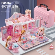 3-6 Years Old Girl Doll House Children's Toys Play House Handbag Bedroom Toys Princess Castle Factor