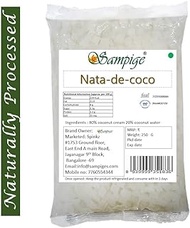 Sampige Nata de coco, Nata de coconut jelly - 10 mm- 250 ML