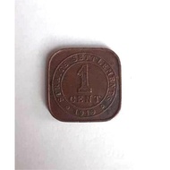Malaysia Old Coins Collection - Straits Settlements - 1 CENT - 1919 - George V King and Emperor of I