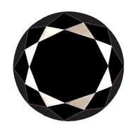 5ct Diamond Black Moissanit GRA Certificate