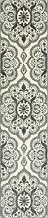 Maples Rugs Vivian Medallion Runner Rug Non Skid Hallway Entry Carpet [Made in USA], Gray, 2' x 9'