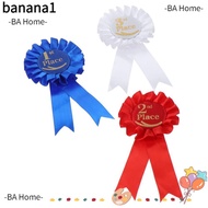 BA Ribbon Award Set, Recognition Ribbons Blue,Red,White Rosette Ribbon, Honorable Ribbon