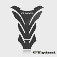 3D Carbon Fiber Motorcycle Fuel Tank Pad Cover Protector Decal Stickers For  G310GS G 310GS G310 GS 