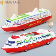 ADAMES Sliding Steamship, Gliding Simulation Cruise Boat Model, Desktop Ornaments Plastic Collection