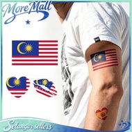 10/20PCS 2026 Malaysia Flag Sticker Bendera Malaysia Face Sticker Tattoo Sticker 3in1 Flag Sticker
