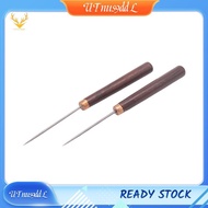 [UTnus9ddL] 2 Pcs Awl Tool with Wooden Handle, Leather Awl Punch Tool, Slender Scratch Awl, Awl Repa