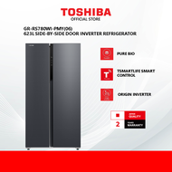Toshiba GR-RS780WI-PMY(06) 623L Side-By-Side Door Inverter Refrigerator (Morandi Dark Gray)/Peti Sej