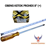 Prohex Obeng Impact 8" Go Thru Screwdriver / Obeng Ketok 20 Cm Magnet