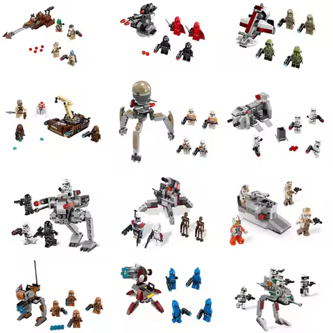 Compatible With Star Wars Stormtrooper Clone Trooper Battle Pack Minifigures Building Blocks Combat 