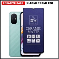 TEMPERED GLASS XIAOMI REDMI 12C 2023 MATTE ANTI BLUE - REDMI 12C, BLUE