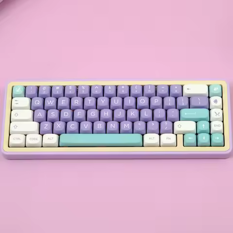PBT Mulan Keycaps MOA Profile Keycap Dye Sublimation Key Cap 126 Keys For MX Switch Mechanical Keybo