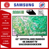 SAMSUNG [NEW 2024+AUTHORISED DEALER] 65" CRYSTAL UHD DU8000 4K SMART TV UA65DU8000KXXM- SAMSUNG WARR