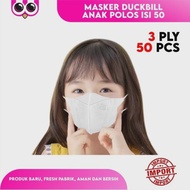 masker duckbill anak isi 50 pcs / masker duckbill premium tebal murah