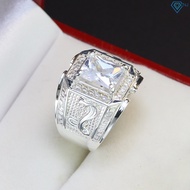 Nhẫn nam bạc 925 đính đá phong thuỷ tuổi tỵ hình con rắn NNA0286 - Trang sức TNJ