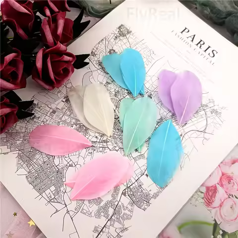 Wholesale Colorful Goose Feather 5-8cm Natural Swan Plumas Dream Catcher Accessories Jewelry Creatio