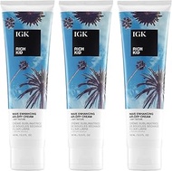 IGK Rich Kid Cream 3-Pack – Hydrating Leave-In Cream for Soft, Frizz-Free, Manageable Hair