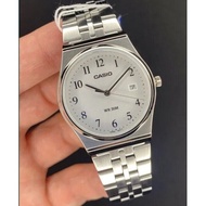 Casio MTP-B145D-7B Silver Minimalist Design Retro Look Analog Men's Casual Watch