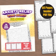 [PDF] Anxiety Relief word search for adult