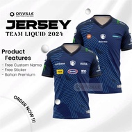 AURA ECHO LIQUID TEAM JERSEY 2024 MLBB ID/PH MPL S13 FREE NICKNAME & LIQUID STICKER