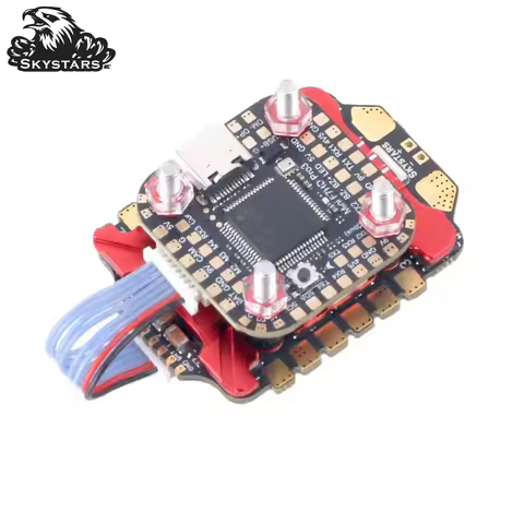 Skystars F722 Fly Tower Stack F7 Flight Controller Built-in OSD with AM32 55A 3-6S 4IN1 Brushless ES