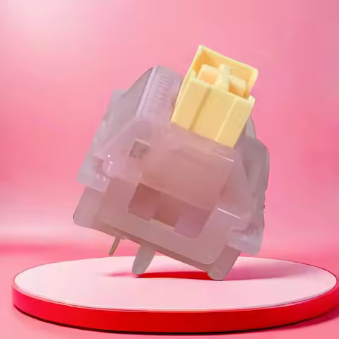 Outemu Peach Switches V3 Silent Customized Mechanical Keyboard Linear Switch 40g Factory Prelubed 5p