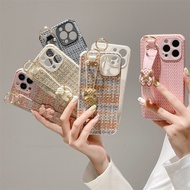 Casing For Apple Iphone IP14 IP 14 Plus 14 Pro Max IP 15 Plus 15 Pro Max Fashionable woven mobile ph