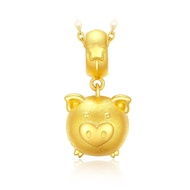 CHOW TAI FOOK 999 Pure Gold Charm - Dangling Pig R21644
