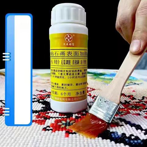 100/200ML Diamond Painting Sealer 5D Diamond Painting Art Glue Permanent Hold & Shine Effect Sealer 