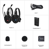 Synco Xtalk XPro X2 / Xtalk XPro X5 Wireless Intercom System with Single-Ear Headsets (2.4 GHz)