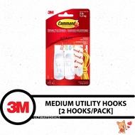 3M Command™ 17001 Medium Utility Hooks (2 Hooks 4 Medium Strips)