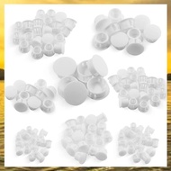 (HARB) 1Set 8 Sizes Plastic Hole Plugs Assortment Flush Type Snap in Locking Tube Hole Plugs Furnitu